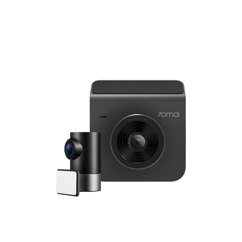70mai Dash Cam Grey with Screen set with Rearview cam RC09 - A400-1 - 1440P, 145FOV, 500mAh Car Camera