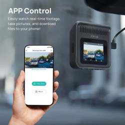 70mai Dash Cam Grey with Screen set with Rearview cam RC09 - A400-1 - 1440P, 145FOV, 500mAh Car Camera