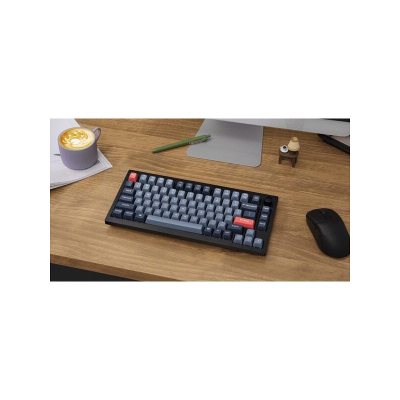 Keychron V1 Max - V1M-D4 - QMK VIA Wireless Custom Mechanical Keyboard Banana Switch RGB 75% US