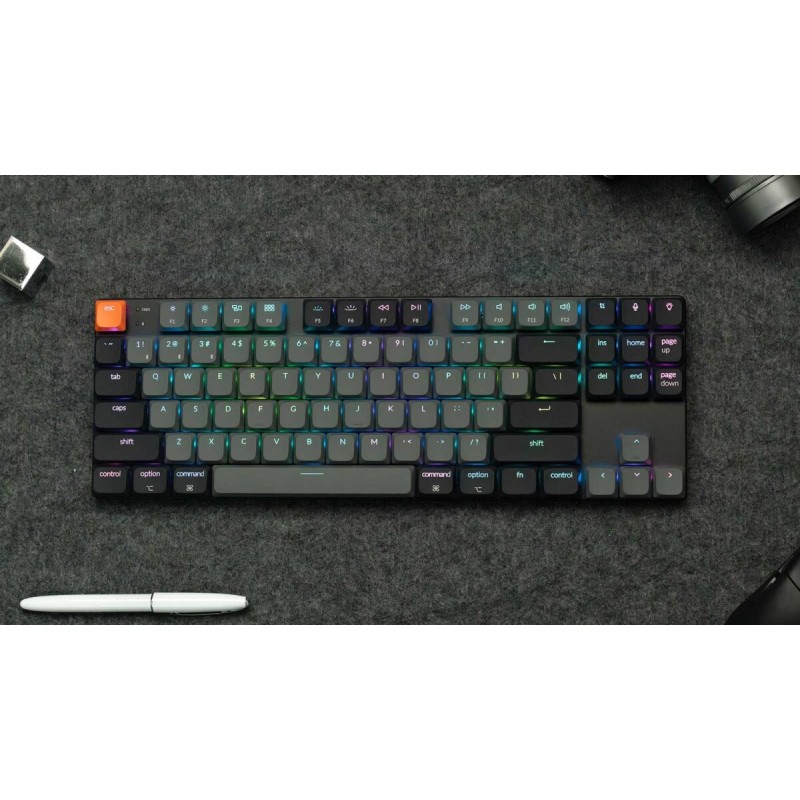 Keychron K1 V6 - K1X-B1 - QMK Wireless Mechanical Keyboard Red Switch RGB 80% US Layout — Buy in Cyprus with Fast Delivery
