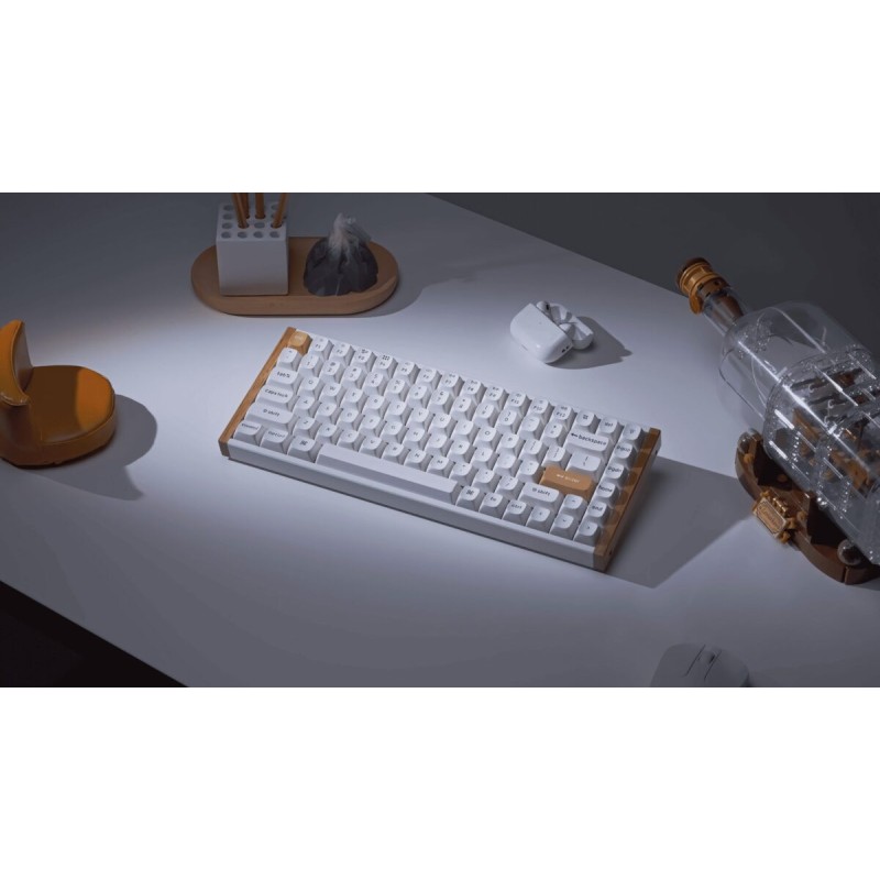 Keychron K2 HE - K2H-Q1 - Wireless Magnetic Hall Effect RGB Keyboard 75% US Special Edition Wood White