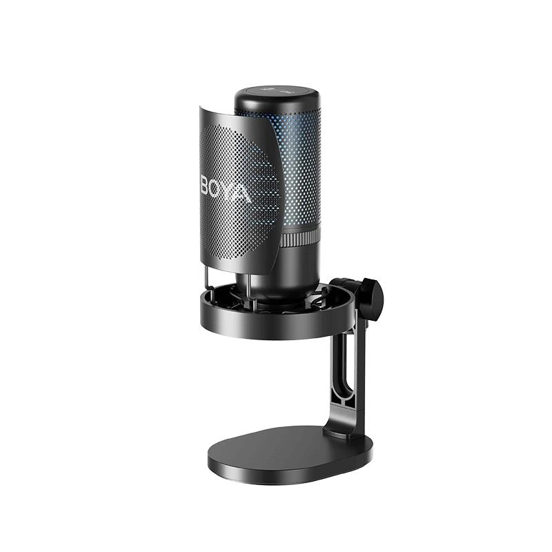 BOYA USB RGB Microphone Supercardioid with shockmount - BY-K3 - 2 zones RGB — Buy in Cyprus with Fast Delivery