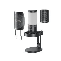 BOYA USB RGB Microphone Supercardioid with shockmount - BY-K3 - 2 zones RGB — Buy in Cyprus with Fast Delivery