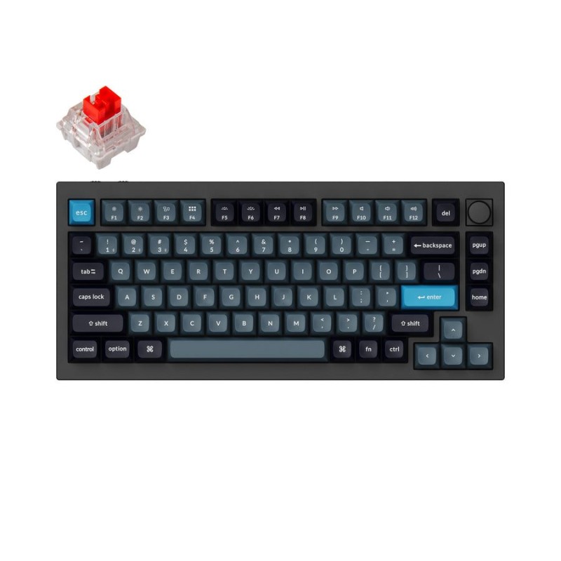 Keychron Q1 Pro - Q1P-M1 - QMK VIA Wireless Custom Mechanical Keyboard-Red Switch 75% US Layout
