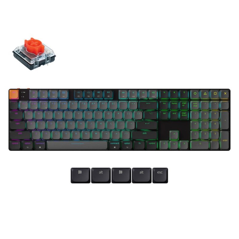 Keychron K5 V2 - K5X-B1 - QMK Wireless Mechanical Keyboard Red Switch RGB 100% US Layout — Buy in Cyprus with Fast Delivery