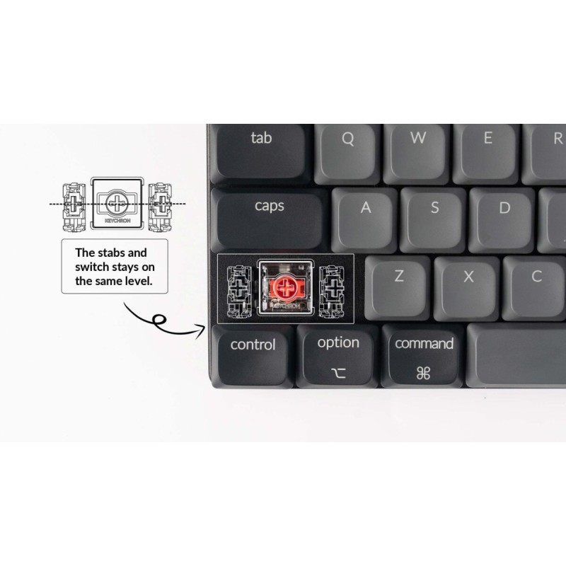 Keychron K3 V3 - K3X-B1 - QMK Wireless Mechanical Keyboard Red Switch RGB 75% US Layout — Buy in Cyprus with Fast Delivery
