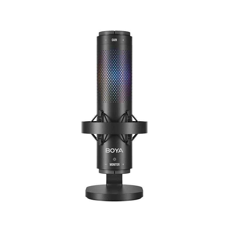 BOYA USB RGB Microphone - BY-K9 - 3 selectable patterns with shockmount (9 zones RGB) — Buy in Cyprus with Fast Delivery
