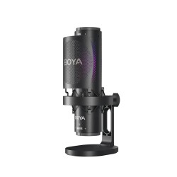 BOYA USB RGB Microphone - BY-K9 - 3 selectable patterns with shockmount (9 zones RGB) — Buy in Cyprus with Fast Delivery