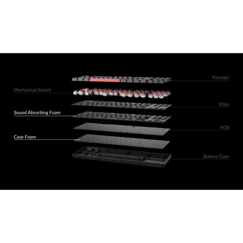 Lemokey X1 - X1-A3 - QMK VIA Wired TKL 80% Mechanical Keyboard - Brown Switch US Layout — Buy in Cyprus with Fast Delivery
