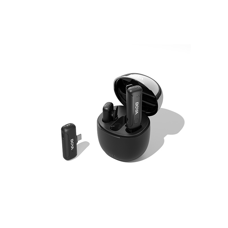 BOYA Wireless Microphone - BY-WM3T-U2 - 2.4GHz Mobile wireless mic For Android USB-C (2 transmitters, two person vlog)