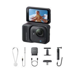 Insta360 GO Ultra Creator Bundle Midnight Black - Mini 2-in-1 Tripod, Quick Release Mount, Pivot Mnt