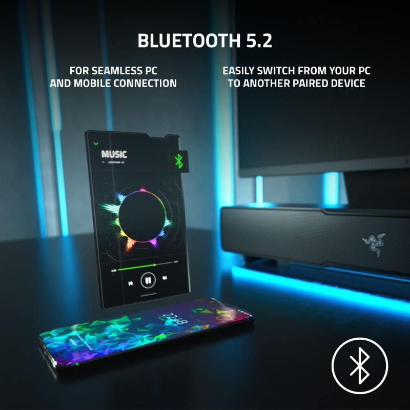 Razer Leviathan - LEVIATHAN V2 - RGB Gaming Sound Bar - THX Spatial 7.1 Audio — Buy in Cyprus with Fast Delivery