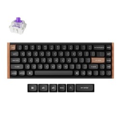 Keychron K6 HE - K6H-F1 - Special Wood Edition Wireless Magnetic Hall Effect RGB Keyboard 65% US