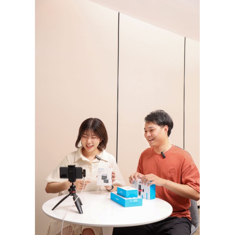 BOYA 2.4GHz Mobile wireless mic For Android USB-C - BY-WM3T2-U2 - 2 transmitters, two person vlog