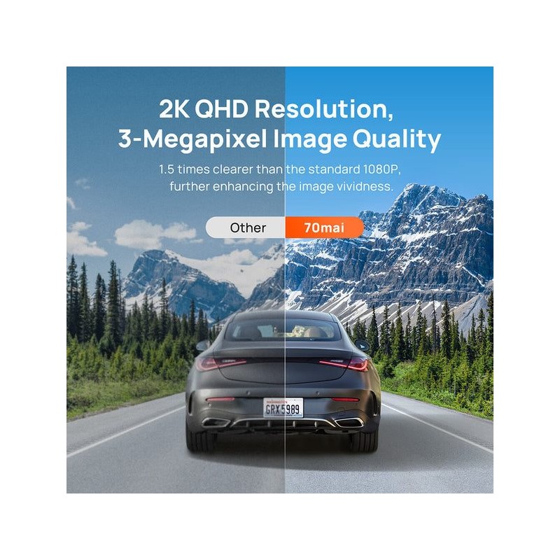 70mai Dash Cam - M310 - 1296P, 300mAh Car Camera — Buy in Cyprus with Fast Delivery