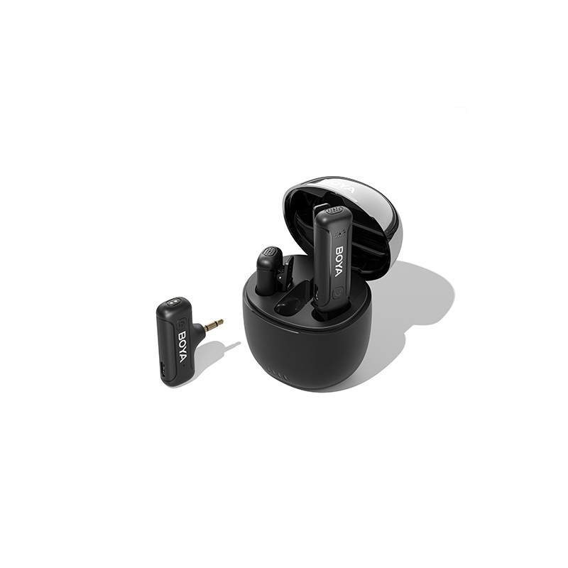 BOYA Wireless Mic - BY-WM3T-M2 - 2,4GHz Mobile wireless mic For Camera 3.5Jack (2 transmitters, two person vlog)