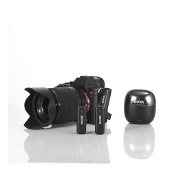 BOYA Wireless Mic - BY-WM3T-M2 - 2,4GHz Mobile wireless mic For Camera 3.5Jack (2 transmitters, two person vlog)