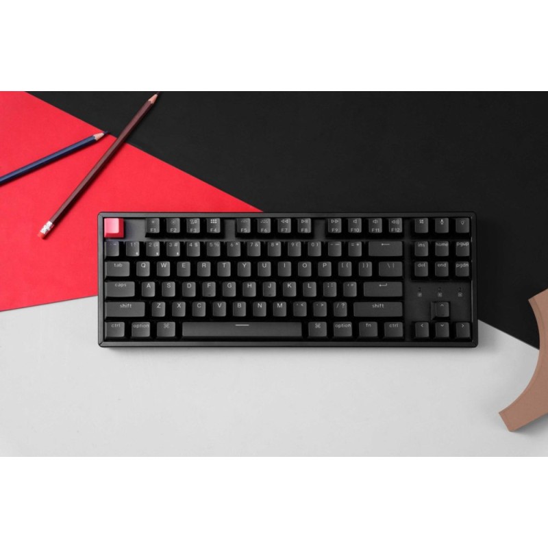 Keychron K8 V2 - K8X-C1 - QMK Wireless Mechanical Keyboard Red Switch RGB 80% US Lay Aluminum Frame