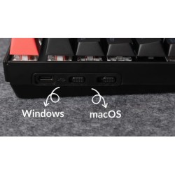 Keychron K8 V2 - K8X-C1 - QMK Wireless Mechanical Keyboard Red Switch RGB 80% US Lay Aluminum Frame