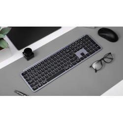 Keychron B6 Pro - B6P-K1 - Ultraslim Wireless BT Keyboard ZMK Online customization - Gray 100% US Layout