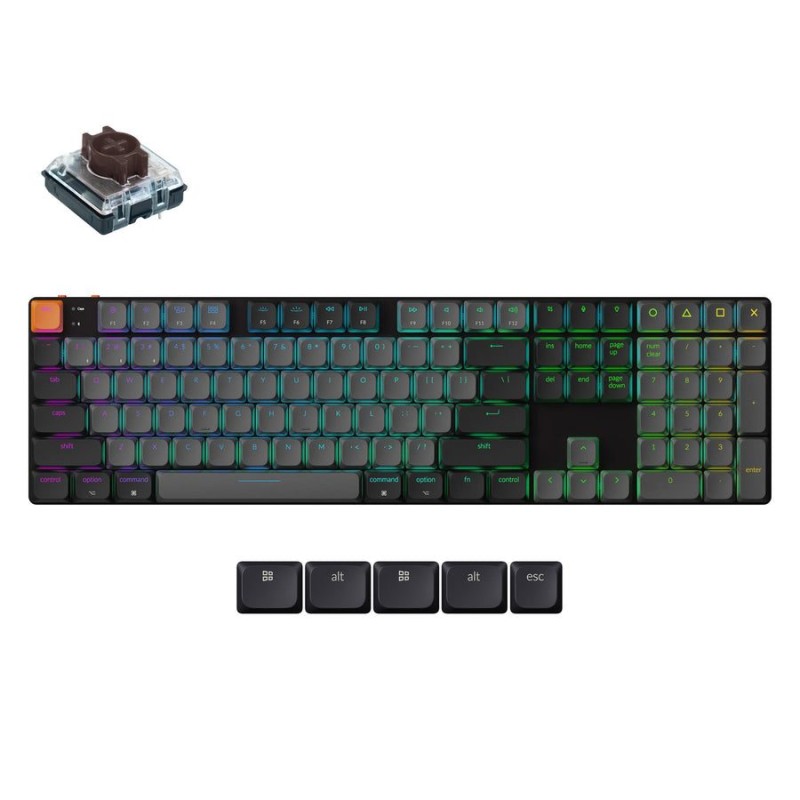 Keychron K5 V2 - K5X-B3 - QMK Wireless Mechanical Keyboard Brown Switch RGB 100% US Layout — Buy in Cyprus with Fast Delivery