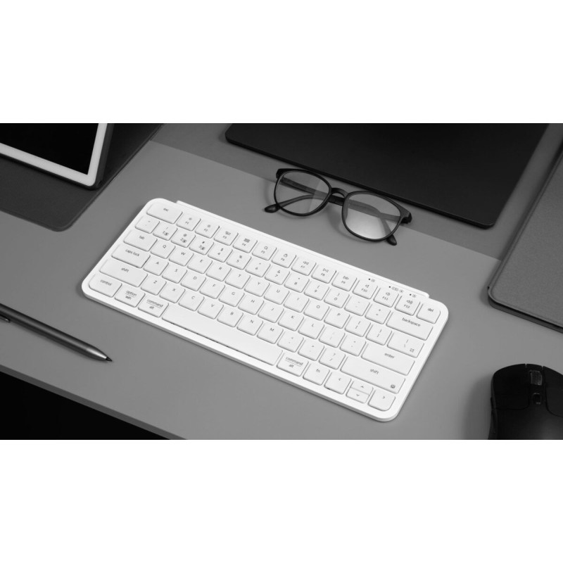 Keychron B1 Pro Ultraslim Mini Wireless Keyboard ZMK Online customize - B1P-K8 - Ivory White 75% US