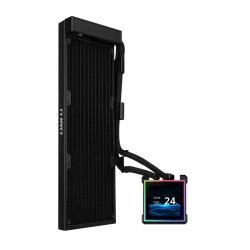 Lian Li Hydroshift II LCD-S - 360N - Black - Fanless AIO CPU Cooler - 3.4' Screen - 1851 1700, AM5 AM4