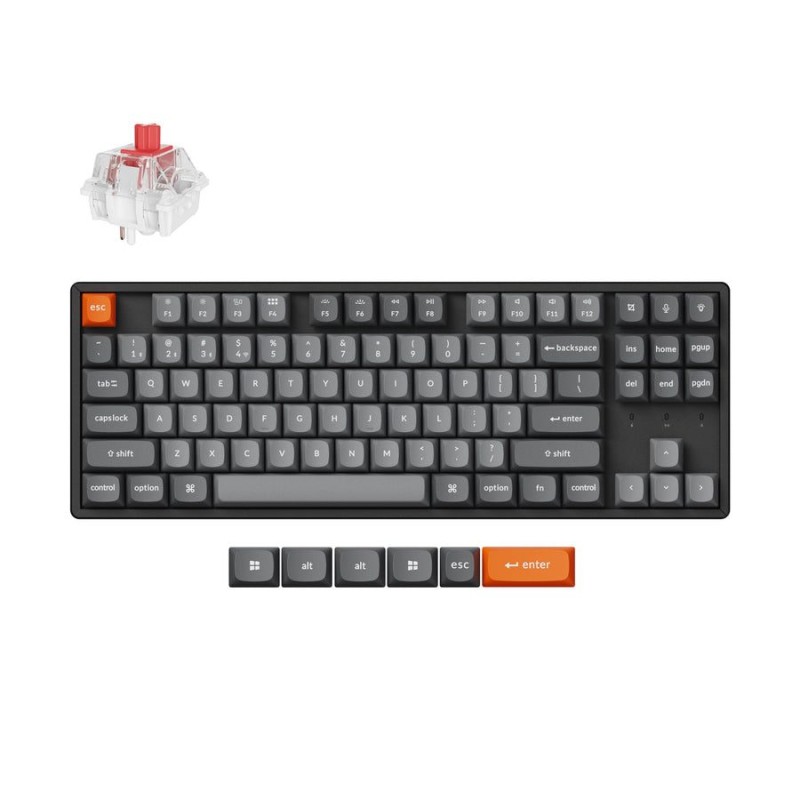 Keychron K8 Max - K8M-J1 - QMK Wireless Mechanical Keyboard Red Switch Hot-Swap 80% US Layout