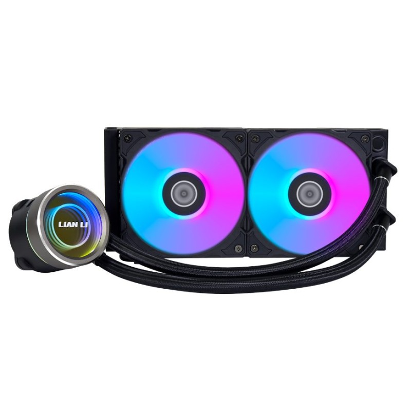 Lian Li Galahad II Trinity Black - Galahad II Trinity 240 - AIO GPU Liquid Cooler with ARGB Fans
