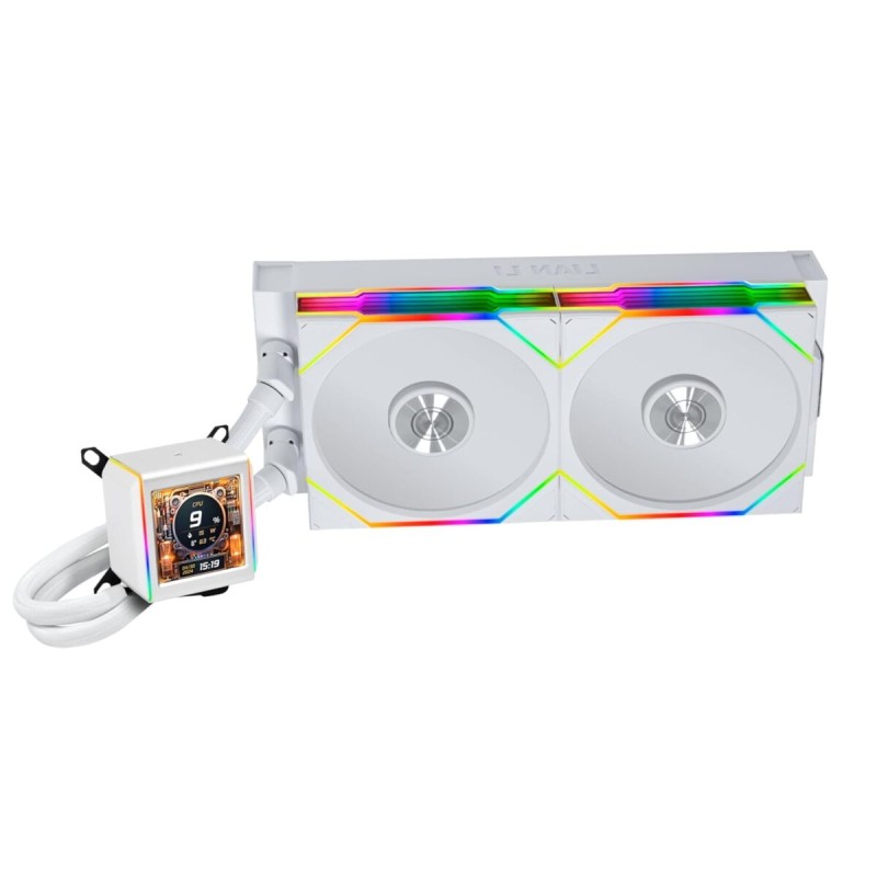 Lian Li Galahad II LCD Wireless White - 280 TL - AIO Water Cooler - AM5 AM4 - LGA 1851 1700 1200 115x