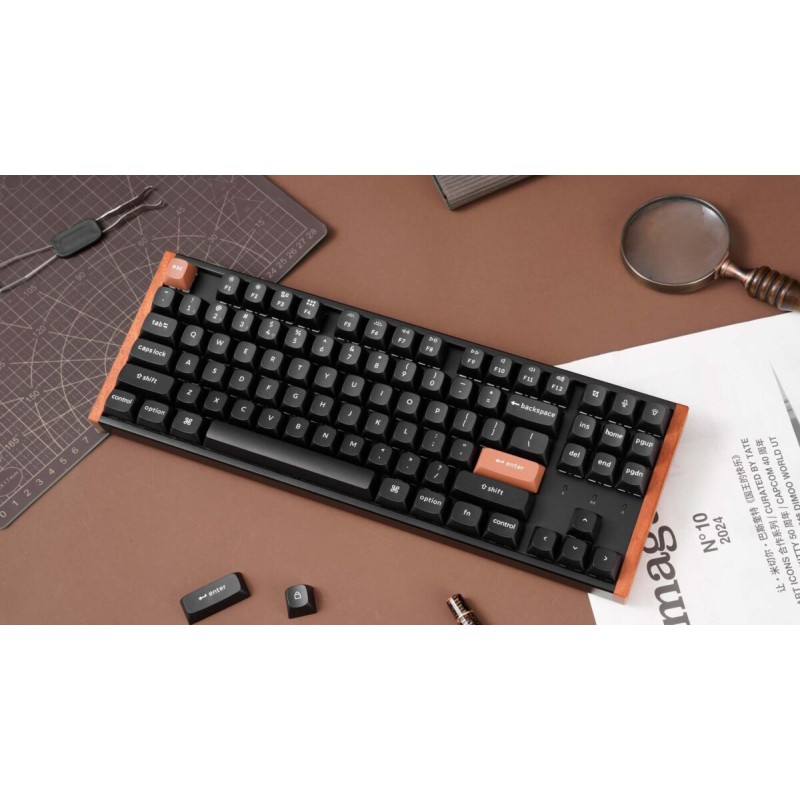 Keychron K8 HE - K8H-F1 - Special Wood Edition Wireless Magnetic Hall Effect RGB Keyboard 80% US