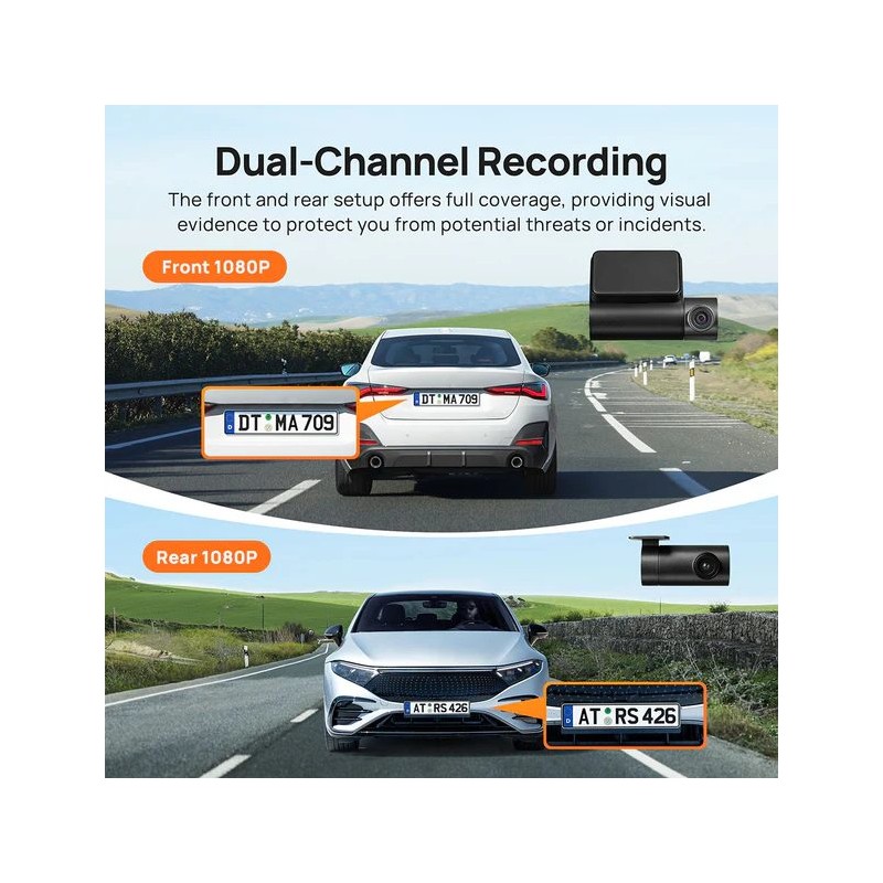 70mai Dash Cam - A200 - Dash Cam with Screen - 1080P 60FPS 130FOV 500mAh Car Camera — Buy in Cyprus with Fast Delivery