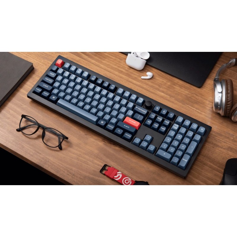 Keychron V6 Max - V6M-D3 - QMK VIA Wireless(BT 2,4 Wired) Custom Mechanical Keyboard Brown Switch 100%