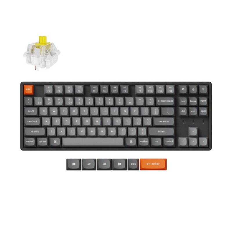 Keychron K8 Max - K8M-J4 - QMK Wireless Mechanical Keyboard Banana Sw. Hot Swap RGB 80% US — Buy in Cyprus with Fast Delivery