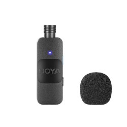 BOYA Lavalier Microphone - BY-V2 - Wireless 2-person Lavalier Microphone for iPhone iPad Mini Lapel Lightning connection