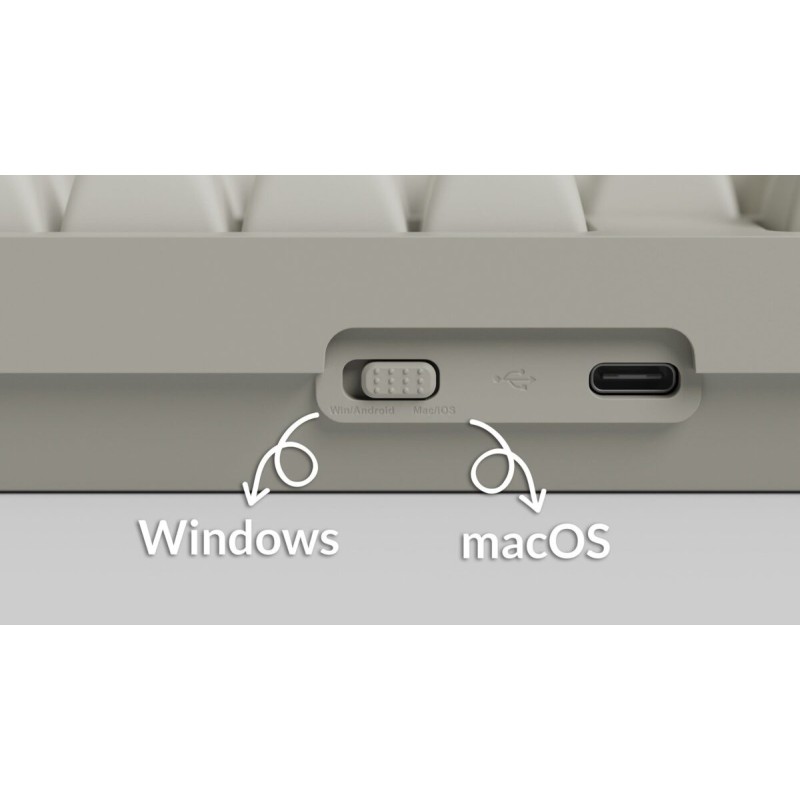 Keychron C2 Pro - C2PX-M1 - QMK VIA Mechanical Red Switch - 8K Polling Rate Hot Swap - 100% US Retro RGB