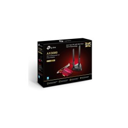 TP-Link Archer TX3000E - PCIe Wi-Fi 6 Adapter - Dual-Band 2402 Mbps, Bluetooth 5.0, Black/Red