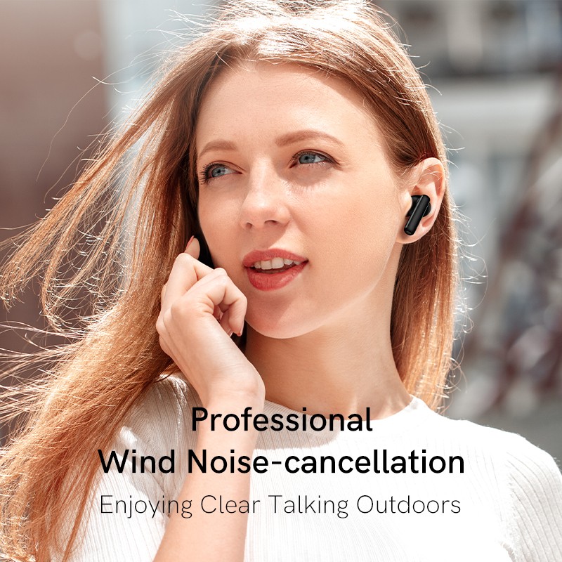 QCY ANC Black - T13 - TWS 10mm Dynamic Driver, 4-mic 28dB ANC, Bluetooth 5.3, 7hr-30hr, 75ms latency