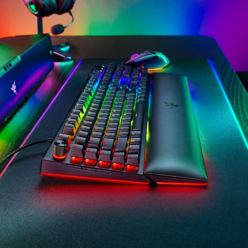 Razer BLACKWIDOW - V4 PRO - Gaming Mechanical RGB Keyboard - Green Clicky Switches - Macros — Buy in Cyprus with Fast Delivery
