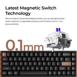 Keychron K6 HE - K6H-J1 - Shine-Through Wireless Magnetic Hall Effect RGB Keyboard 65% US Layout