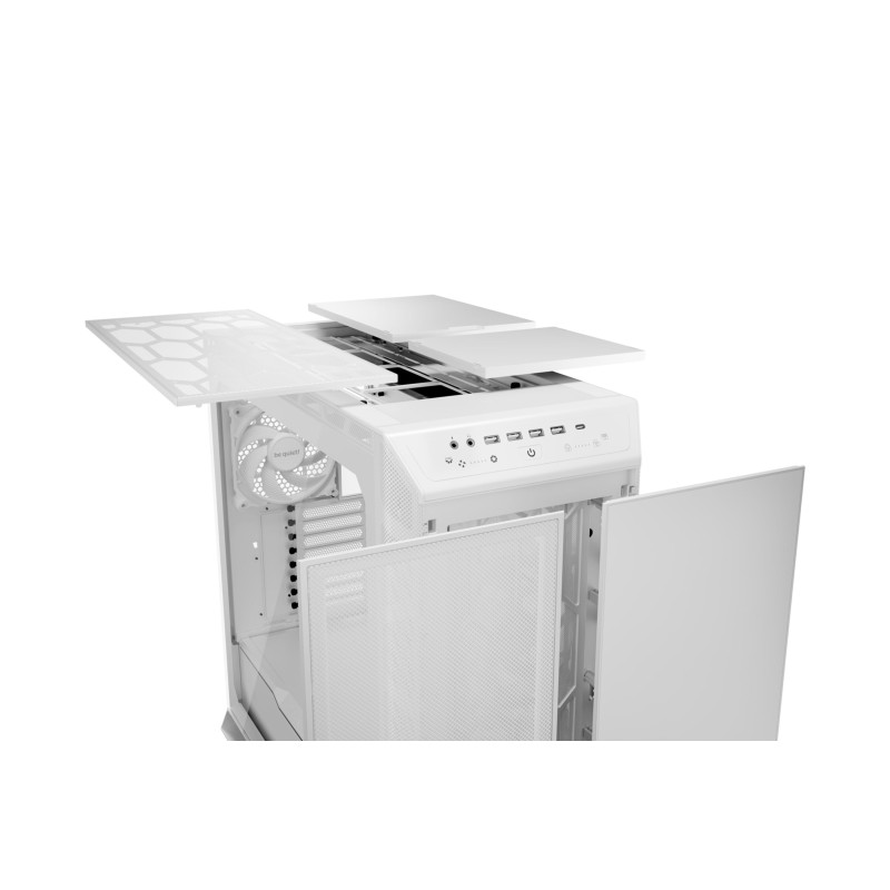be quiet! Dark Base Pro 901 - Full-Tower PC Case (White) - E-ATX/ATX Support, Tempered Glass, 495mm GPU Clearance