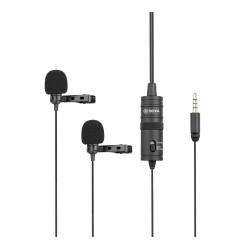 BOYA Dual Lavalier Microphone - BY-M1DM - wired mic — Buy in Cyprus with Fast Delivery