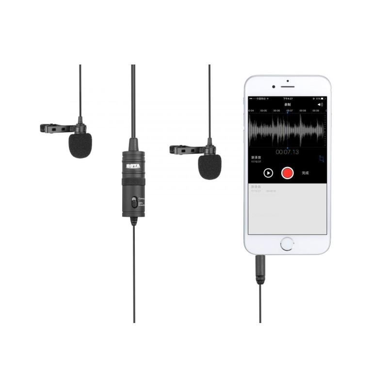 BOYA Dual Lavalier Microphone - BY-M1DM - wired mic — Buy in Cyprus with Fast Delivery