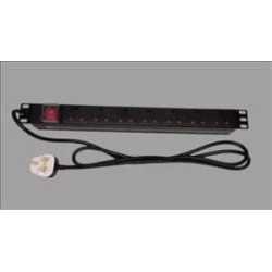 7WAY UK PDU WITH IEC C14 PLUG – 2m CORD, ON/OFF SWITCH - DT-PDU-04-C14 - 7WAY, UK PDU, IEC C14 plug, 2m cord, ON/OFF SWITCH