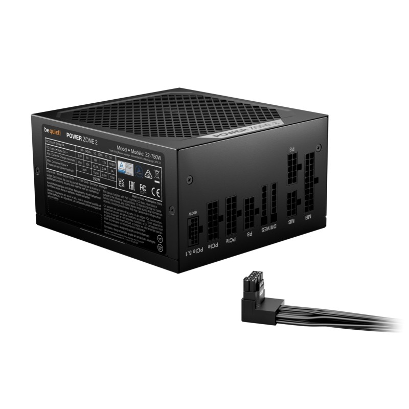Be Quiet Power Zone 2 - BP006EU - 750W 80 PLUS Platinum Fully-Modular ATX 3.1 PSU, Black — Buy in Cyprus with Fast Delivery