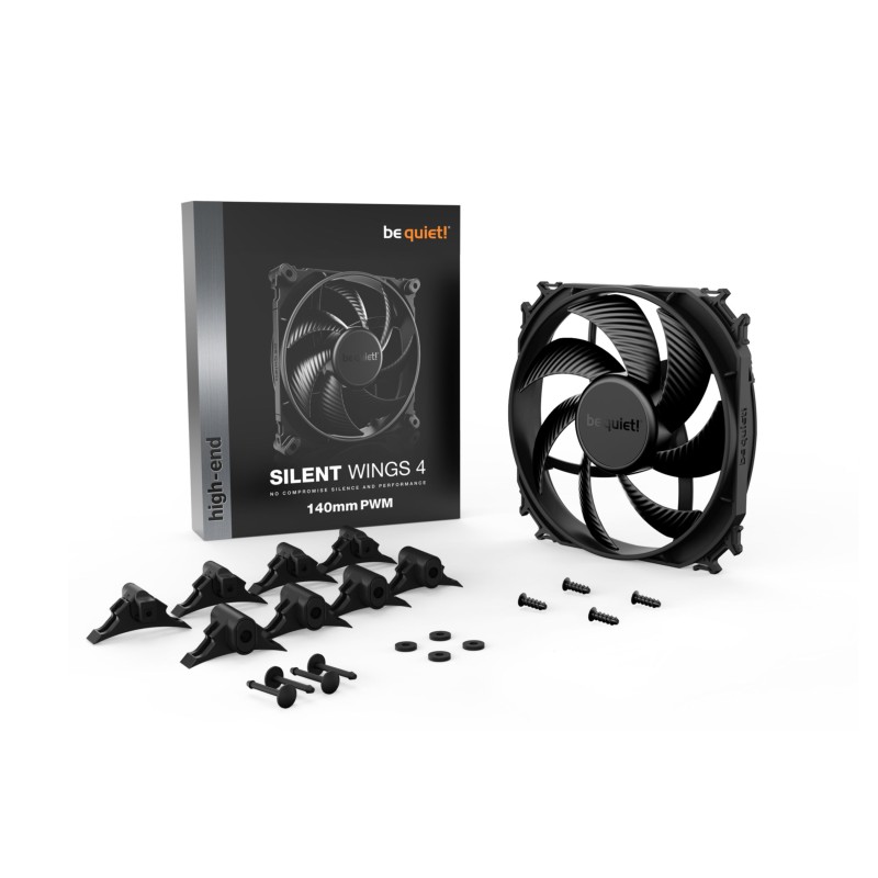 be quiet! Silent Wings 4 140mm PWM Case Fan - Black, 12V, 1100 RPM, Fluid Dynamic Bearing — Buy in Cyprus with Fast Delivery