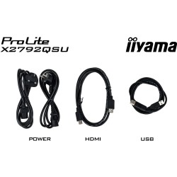 IIYAMA 68.6cm (27') 16:9 HDMI+DP+2xUSB IPS - X2792QSU-B1 - 68.6cm (27'), 16:9, HDMI+DP+2xUSB, IPS