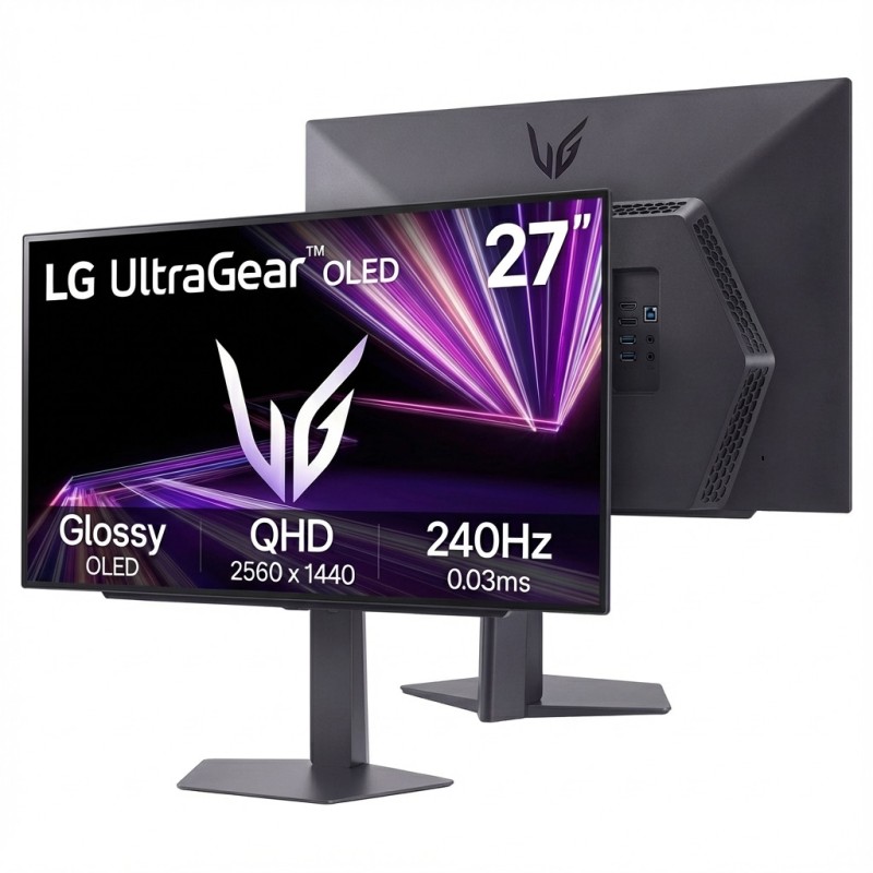 LG UltraGear - 27GX704A-B - 67.3cm 26.5' (2560×1440) 16:9 OLED 0.03ms 240Hz HDMI 2.1×2 DisplayPort 1.4 USB Hub VESA Black