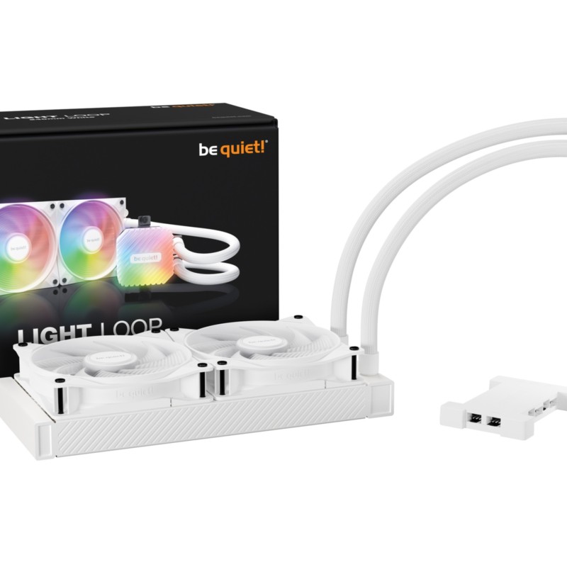 be quiet! Light Loop 240mm AIO Liquid CPU Cooler - BW021 - White, Dual 120mm ARGB PWM Fans — Buy in Cyprus with Fast Delivery