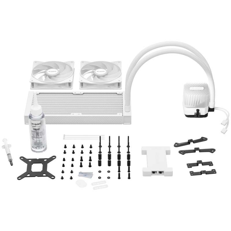 be quiet! Light Loop 240mm AIO Liquid CPU Cooler - BW021 - White, Dual 120mm ARGB PWM Fans — Buy in Cyprus with Fast Delivery